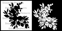 Eucalyptus Bouquets Masks Small Stencil by Rae Missigman