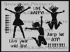 Jump For Joy Stencil