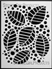 Striped Leaves Stencil