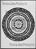 Stitch a Greek Medallion Stencil