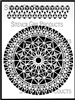 Rose Window and Border Stencil