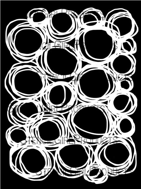 Circles Circles Stencil, Traci Bautista