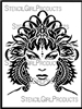 Arani, Goddess of Fire Stencil Large