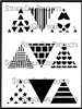 Triangles Mini Printmaking Stencil Set #1