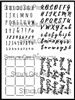 Script Sans Serif Planner Alphabet + Grid