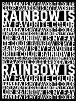 Rainbow is My Favorite Color Stencil by Birgit Koopsen