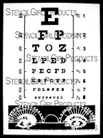 Eye Charted Stencil by DeeDee Catron