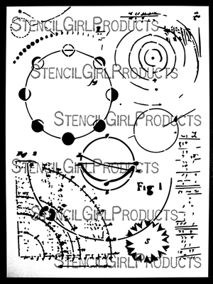 Catron's Orbit Stencil by DeeDee Catron