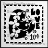 Love Postage Stencil