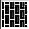 Basket Weave Brick Stencil