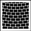 Bendy Brick Stencil