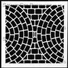 Intersecting Brick Circles Stencil