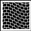 Wavy Brick Stencil