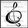 Plain Clef Stencil