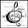 Allegro Clef Stencil