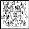 Picasso's Words Stencil