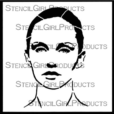 Abigail, A Timeless Woman Stencil | Andrea Matus DeMeng