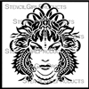 Arani Goddess of Fire Stencil Small