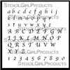 Apple Chancery Alphabet Stencil