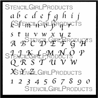 Classic Stencil Font Alphabet Stencil, Mary Beth Shaw