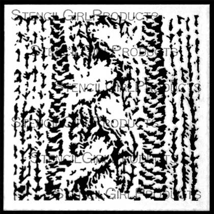 Cable Knit Stencil | Pam Carriker | StencilGirl Products