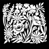 Garden Flowers Tile Mask Small