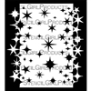 Stars Stencil with Stars Mask Double Border