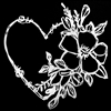 Flower Heart Mask