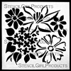 Hydrangea Bouquet Stencil by Jennifer Evans